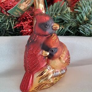 Old World Christmas Pair Of Cardinals Ornament